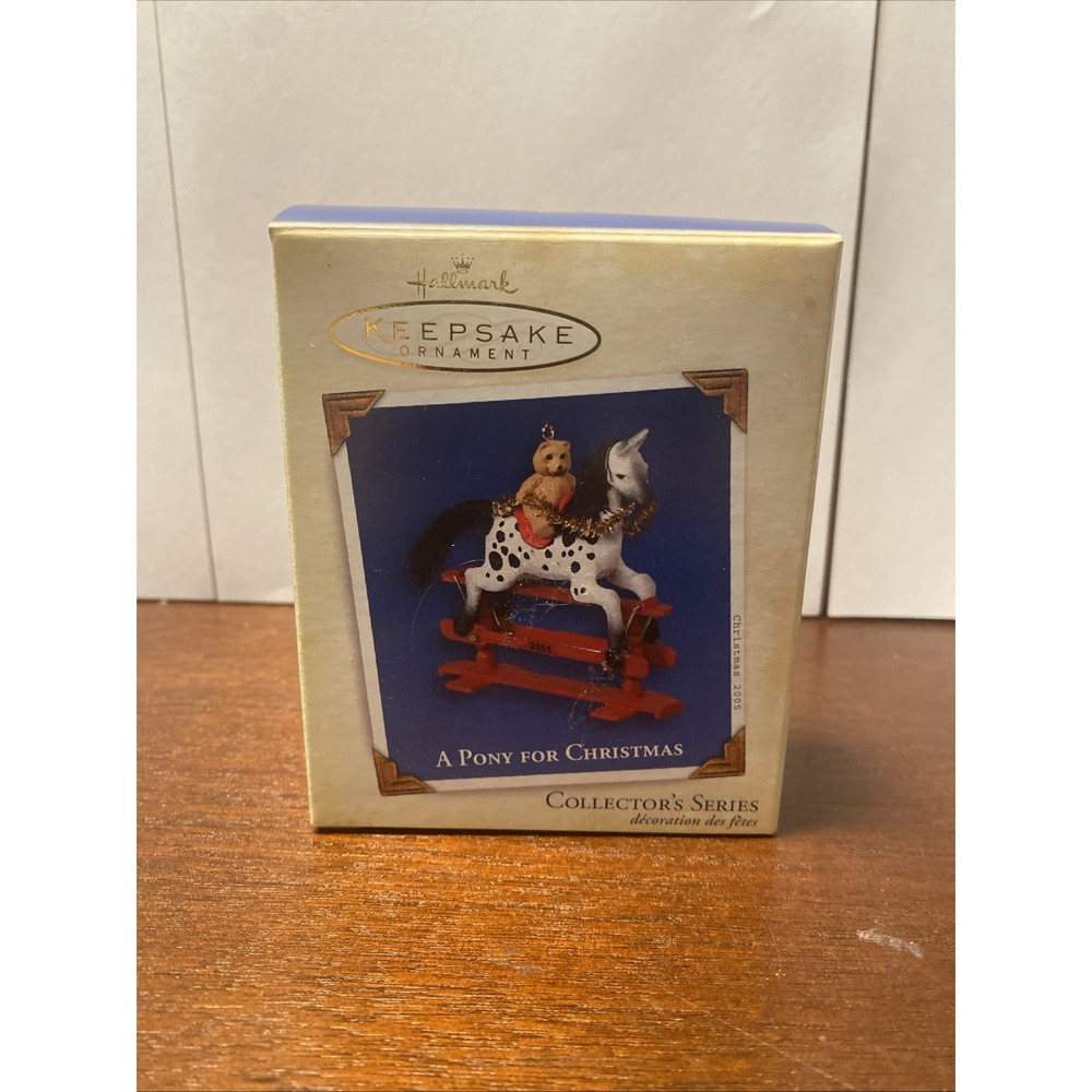 Hallmark  Keepsake Ornament A Pony for Christmas #8 2005‎ Collector's Series